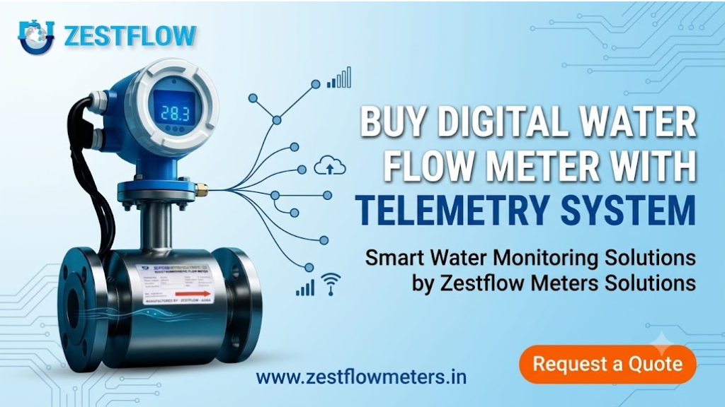 Digital Water Flow Meter with Telemetry System