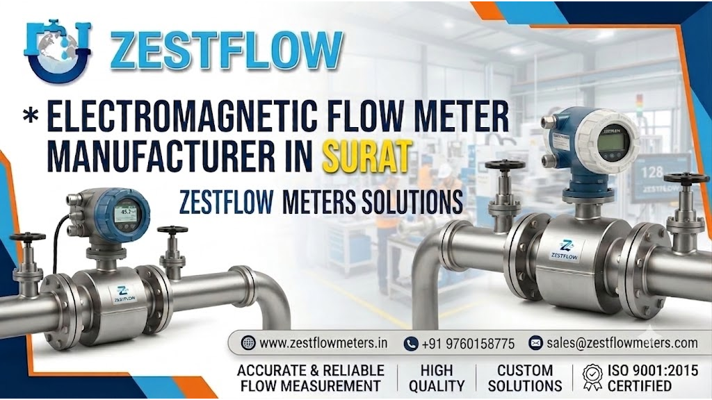 Electromagnetic Flow Meter Manufacturer in Surat