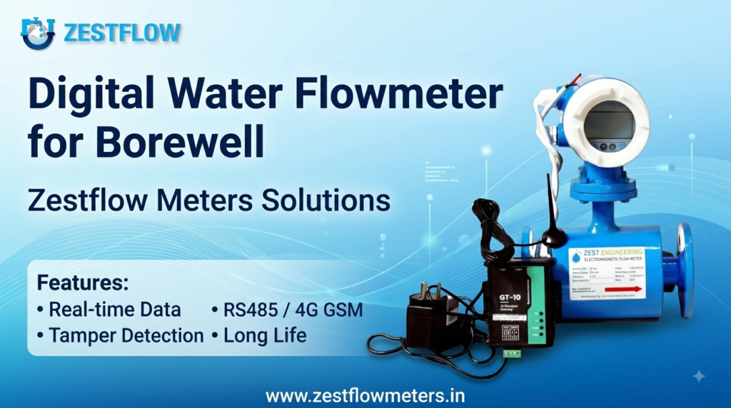 Digital Water Flowmeter for Borewell