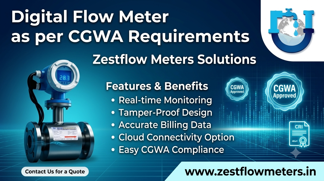 Digital flow meter as per cgwa